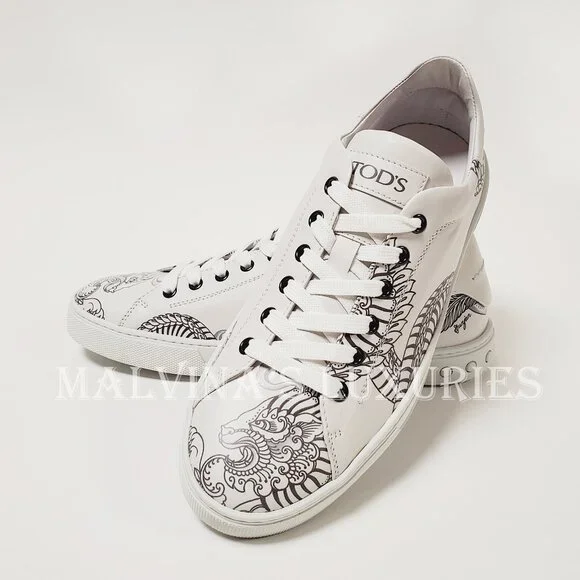 TOD'S SNEAKERS MENS LIMITED EDITION TATTOO ALLACCIATO SHOES